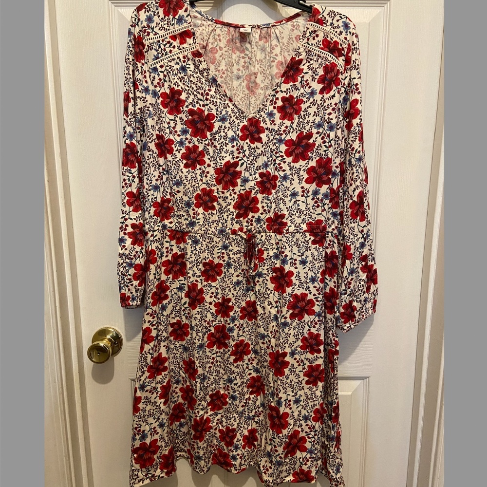 Old navy floral v neck dress